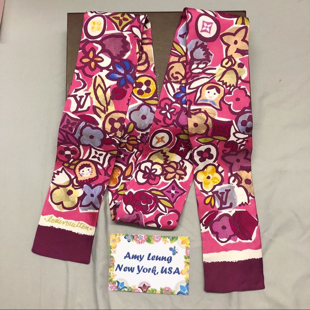 ❌SOLD❌ Louis Vuitton Rouge Polka Silk Bandeau